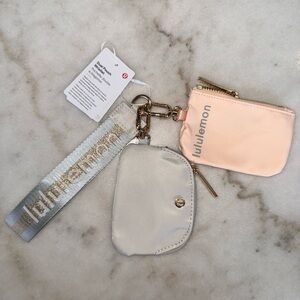 Lululemon Dual Pouch wristlet Keychain Set
